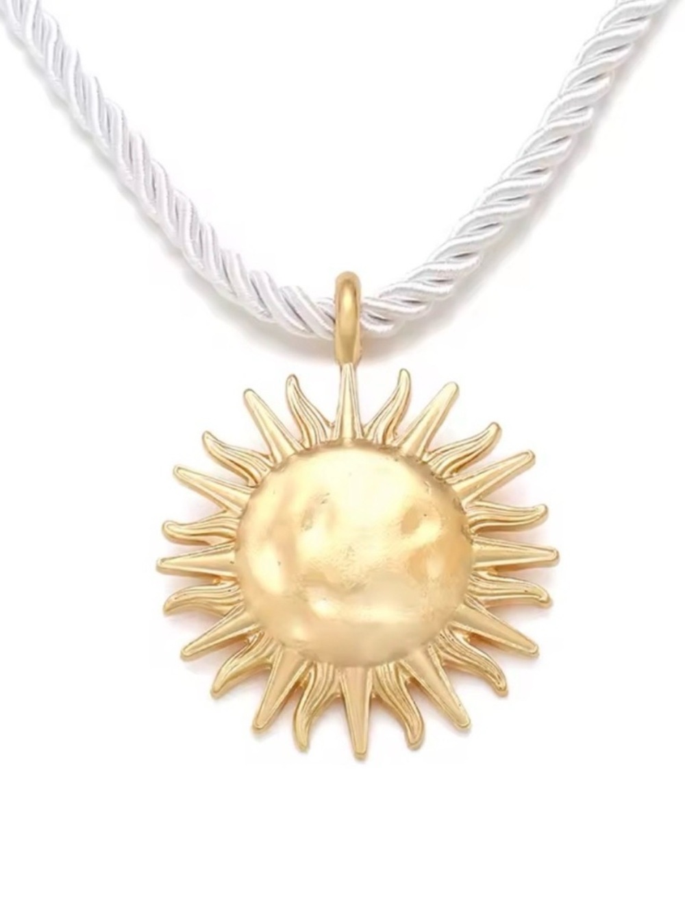 Zara Sun Cord Gold Necklace + Earrings Set - Picture 8 of 13